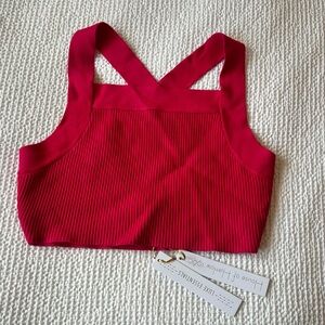 House of Harlow 1960 Cropped Criss Cross Backed Top